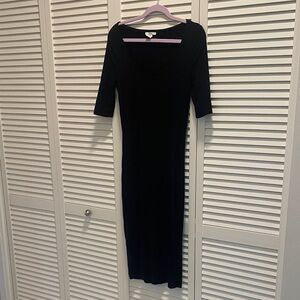 Bar III Classic Black Long Sleeve Dress